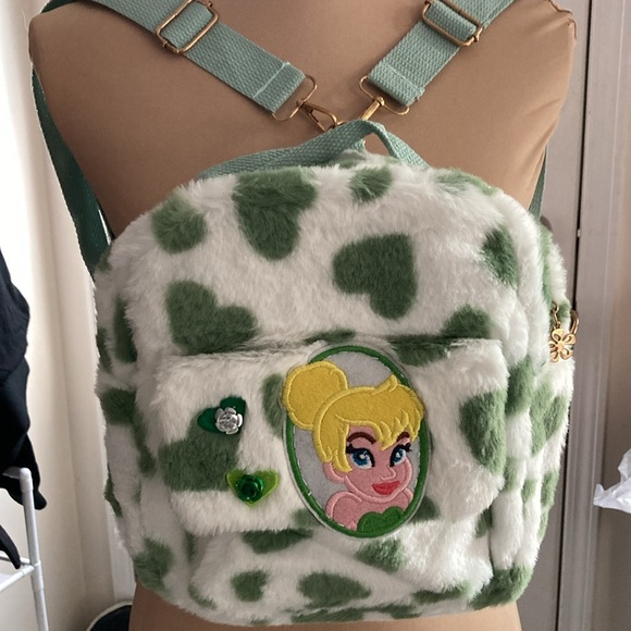 Disney Tinkerbell Mini fuzzy backpack - Picture 1 of 8